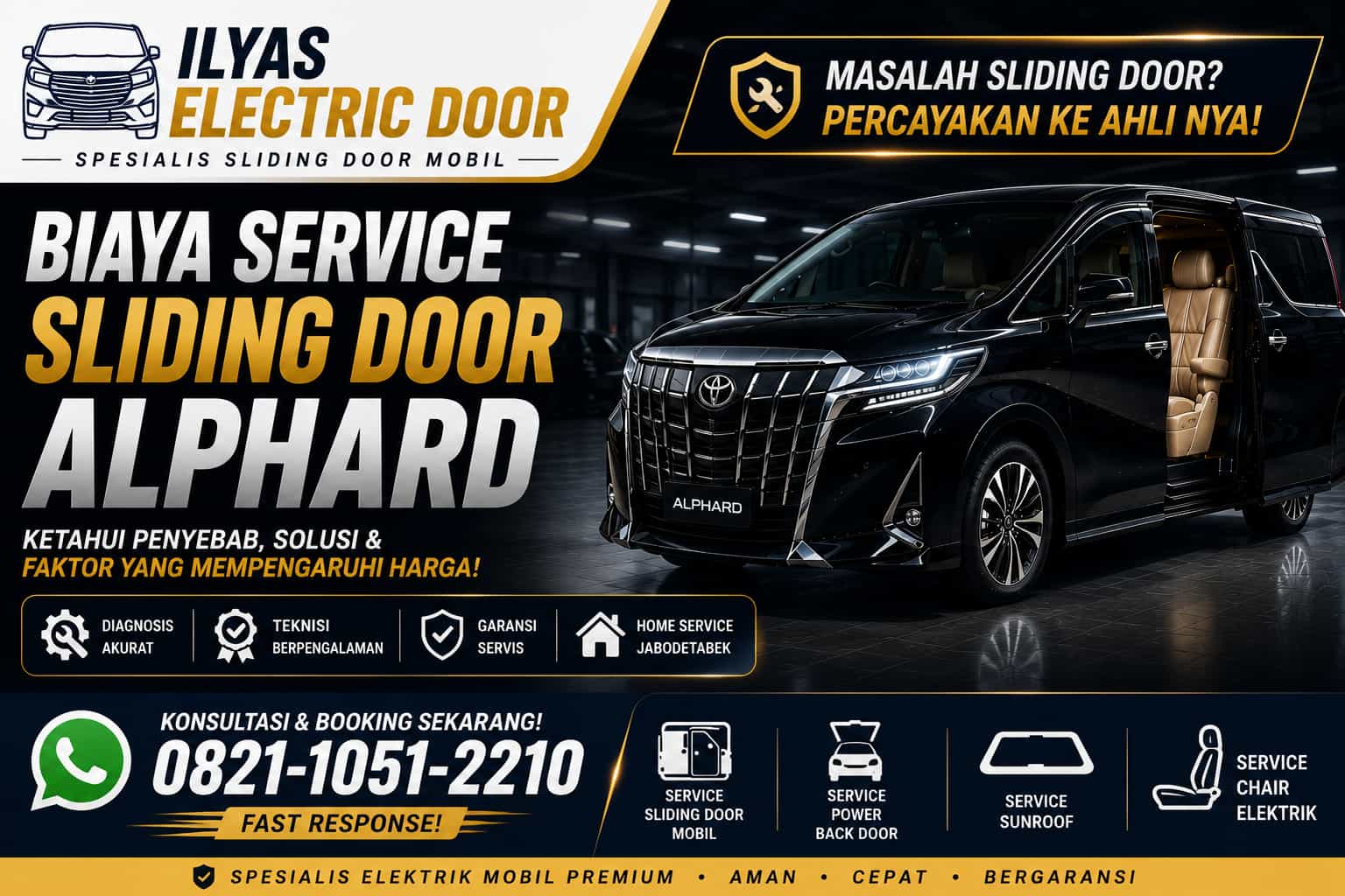 You are currently viewing Biaya Service Sliding Door Alphard Terbaru, Apa Saja yang Mempengaruhi Harganya?