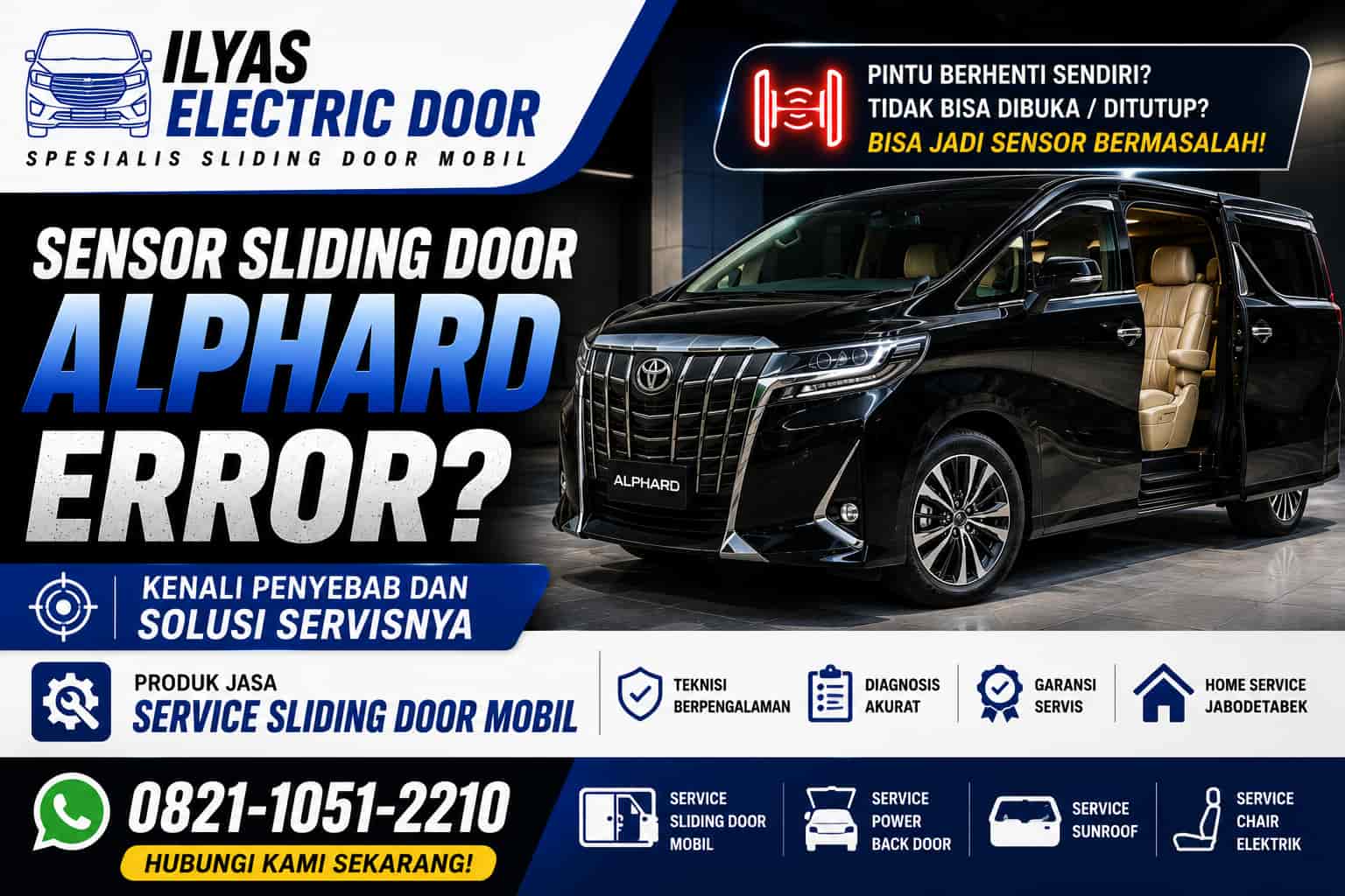 sensor sliding door alphard error