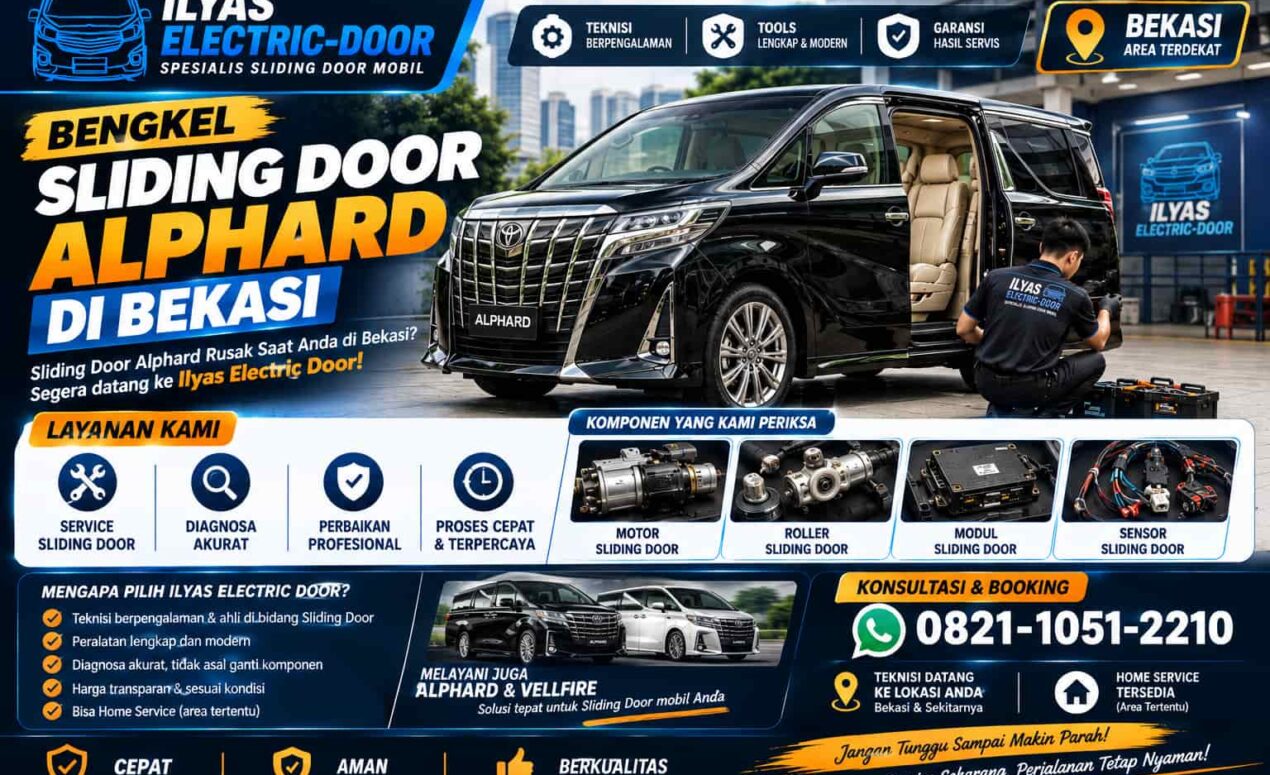 Service Pintu Sliding Door Elektrik Toyota Alphard Vellfire