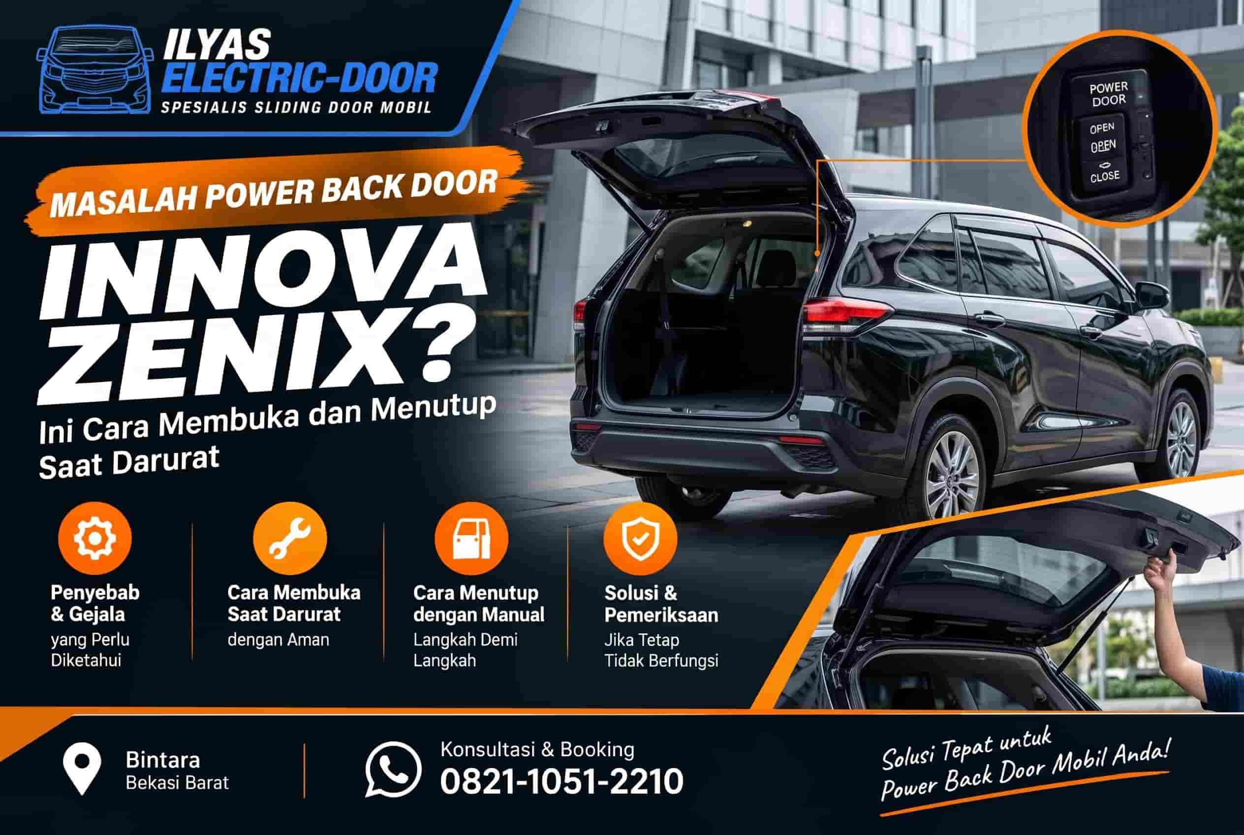 masalah power back door innova zenix
